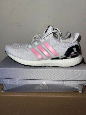 NEW WOMEN'S ADIDAS ULTRABOOST 5.0 DNA (HP2479) WHITE DASH GREY SIZE 10